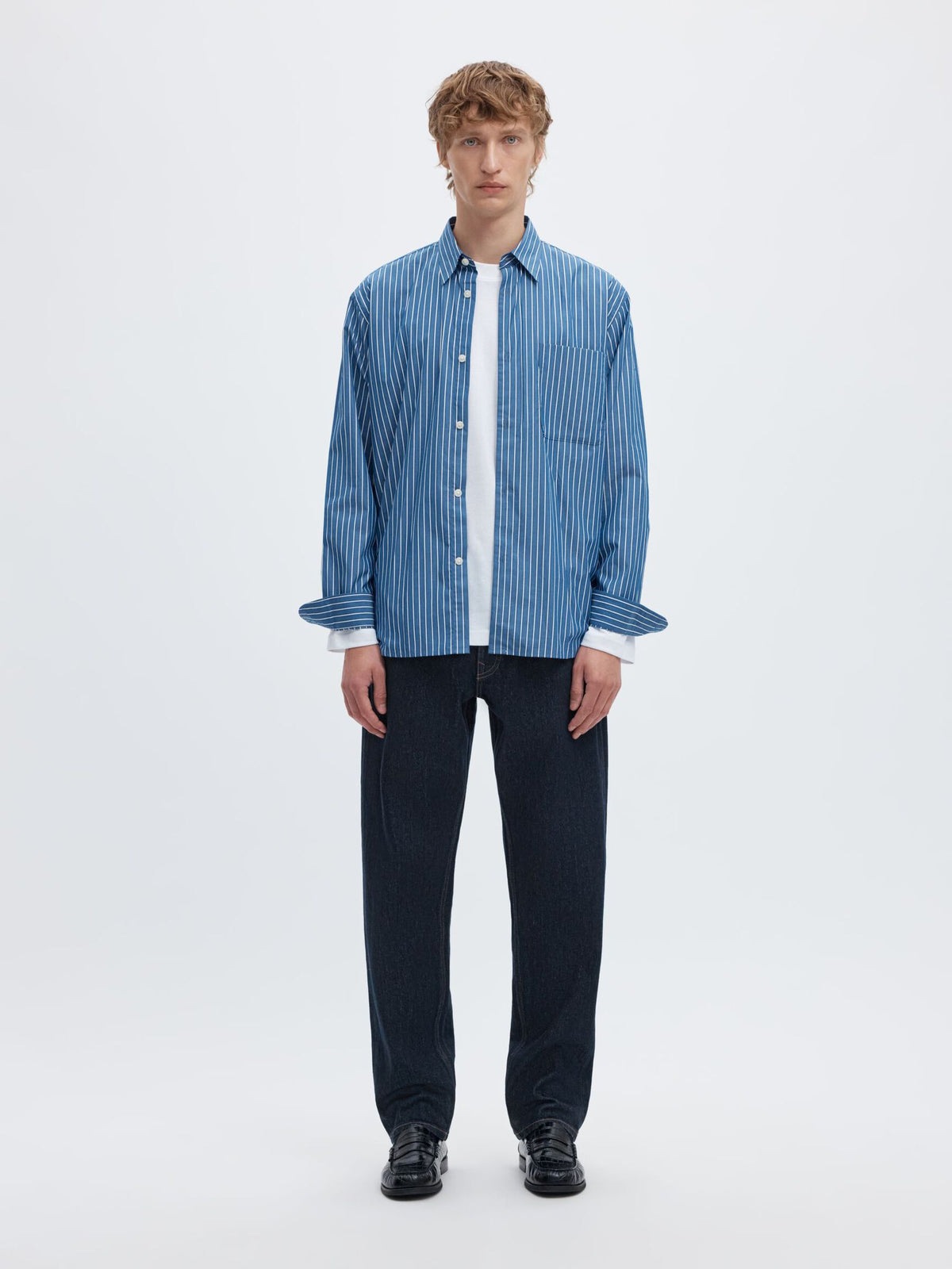 196 STRAIGHT FIT JEANS - Dark Blue Denim