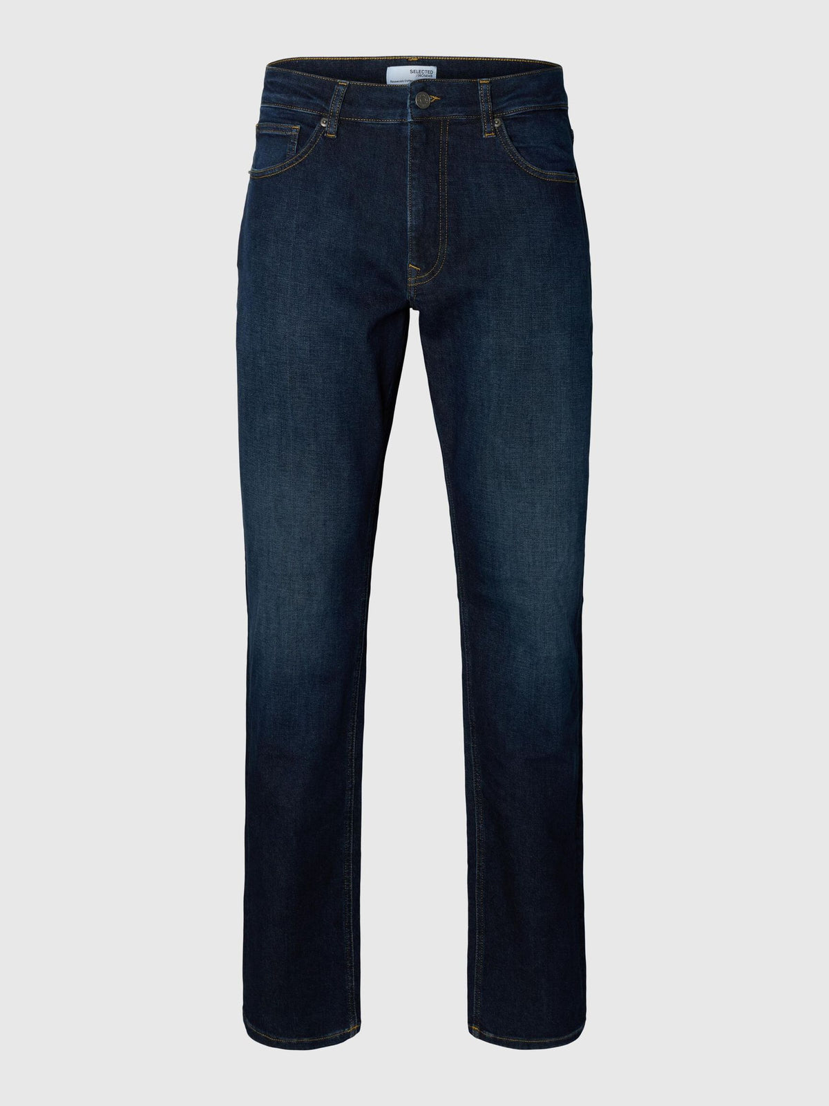196 FLEX STRAIGHT FIT JEANS - Dark Blue Denim