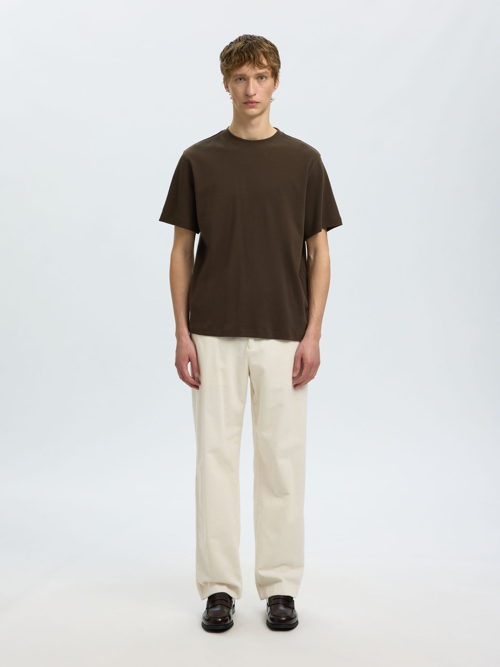 REGULAR FIT T-SHIRT - Turkish Coffee