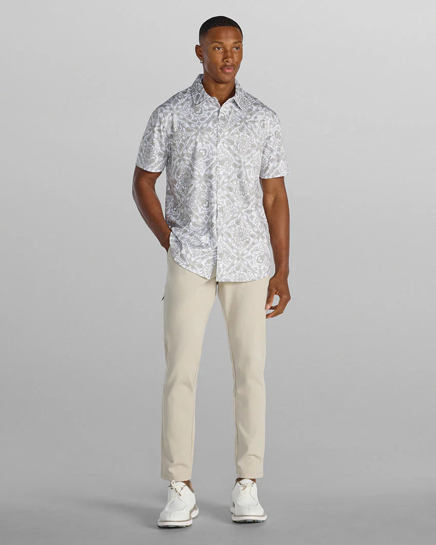Zephyr Short Sleeve Button Down - Touch-of-Paisley