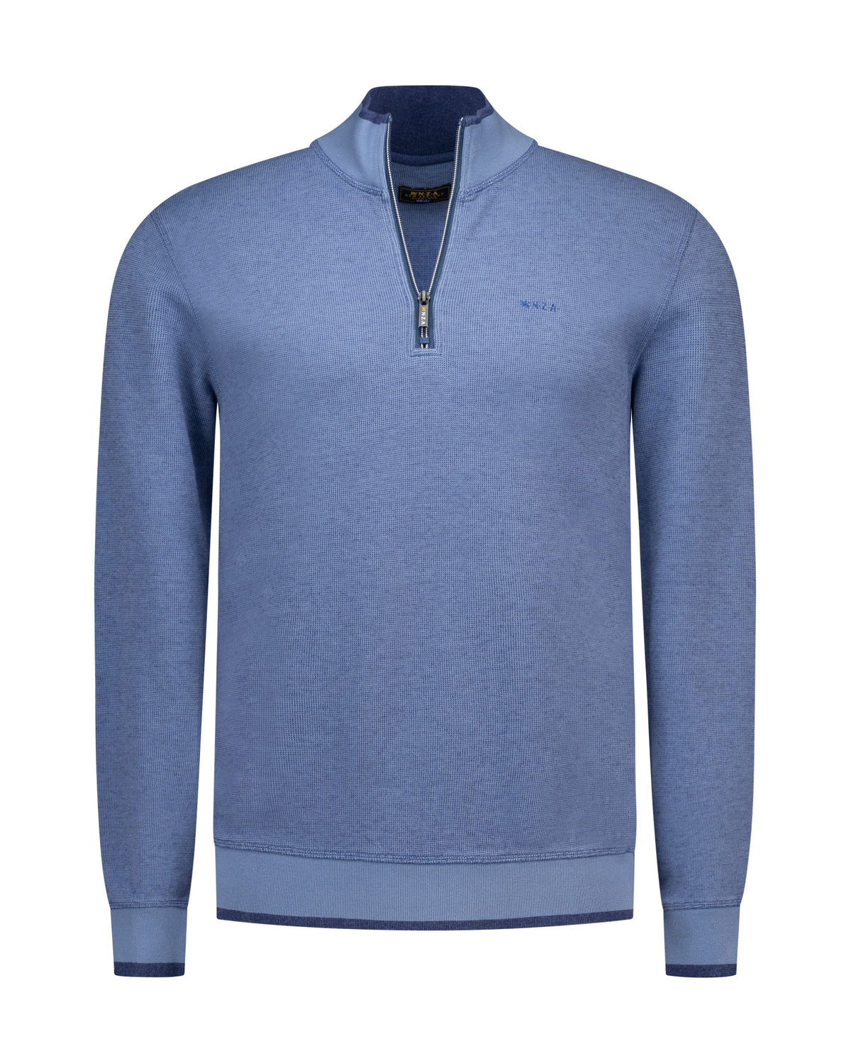 SWEAT HALF ZIP INK BLUE MELANGE