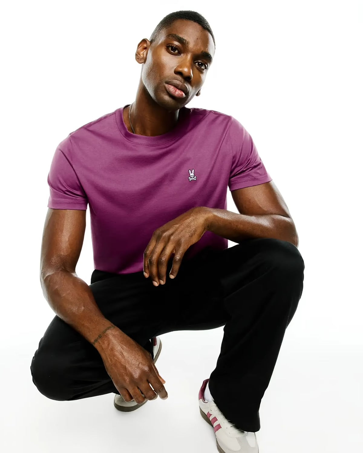 Men's Classic Crew Neck Tee - Grape Kiss
