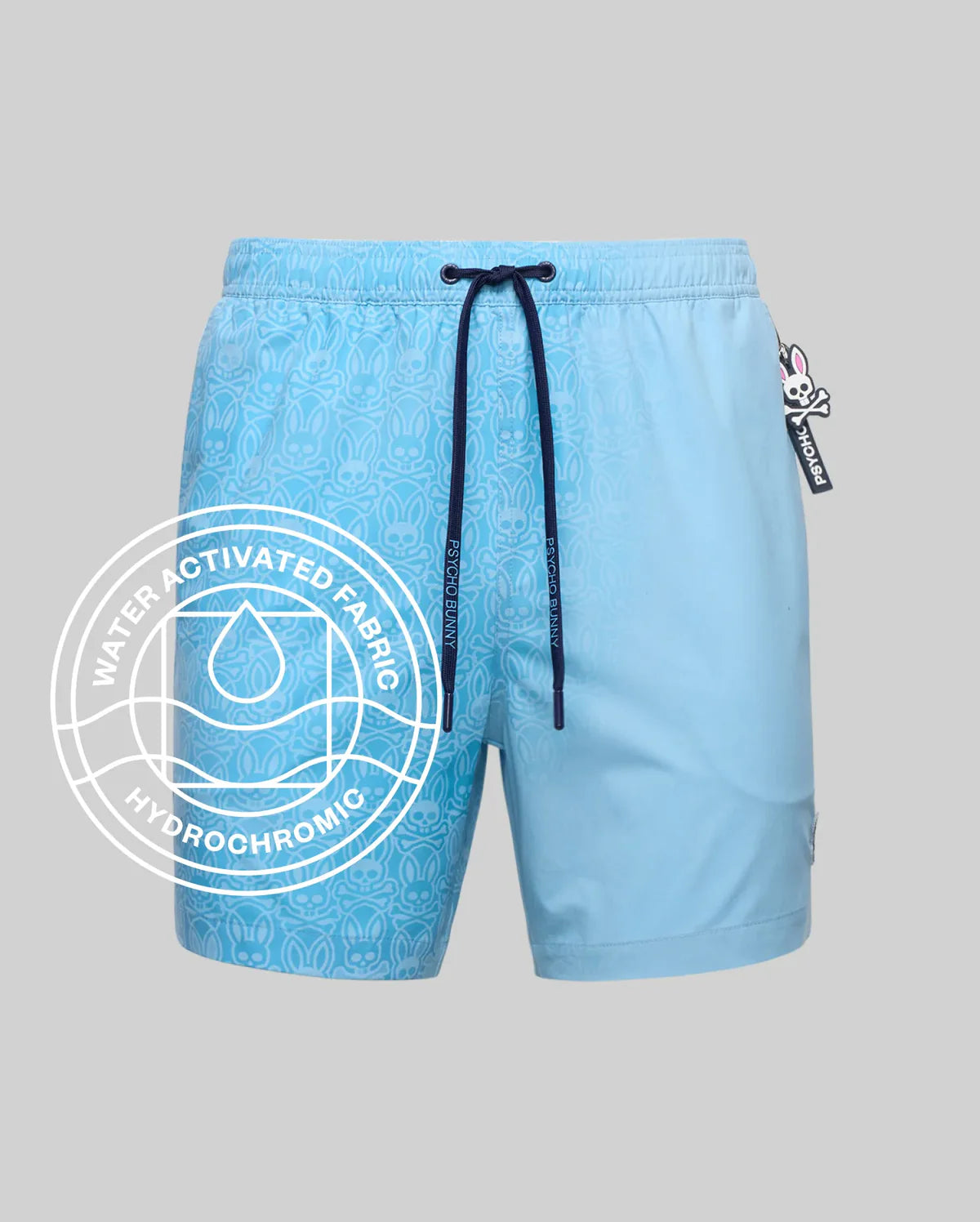 Mens samos hydrochromic printed swim trunk - Glacier Lake
