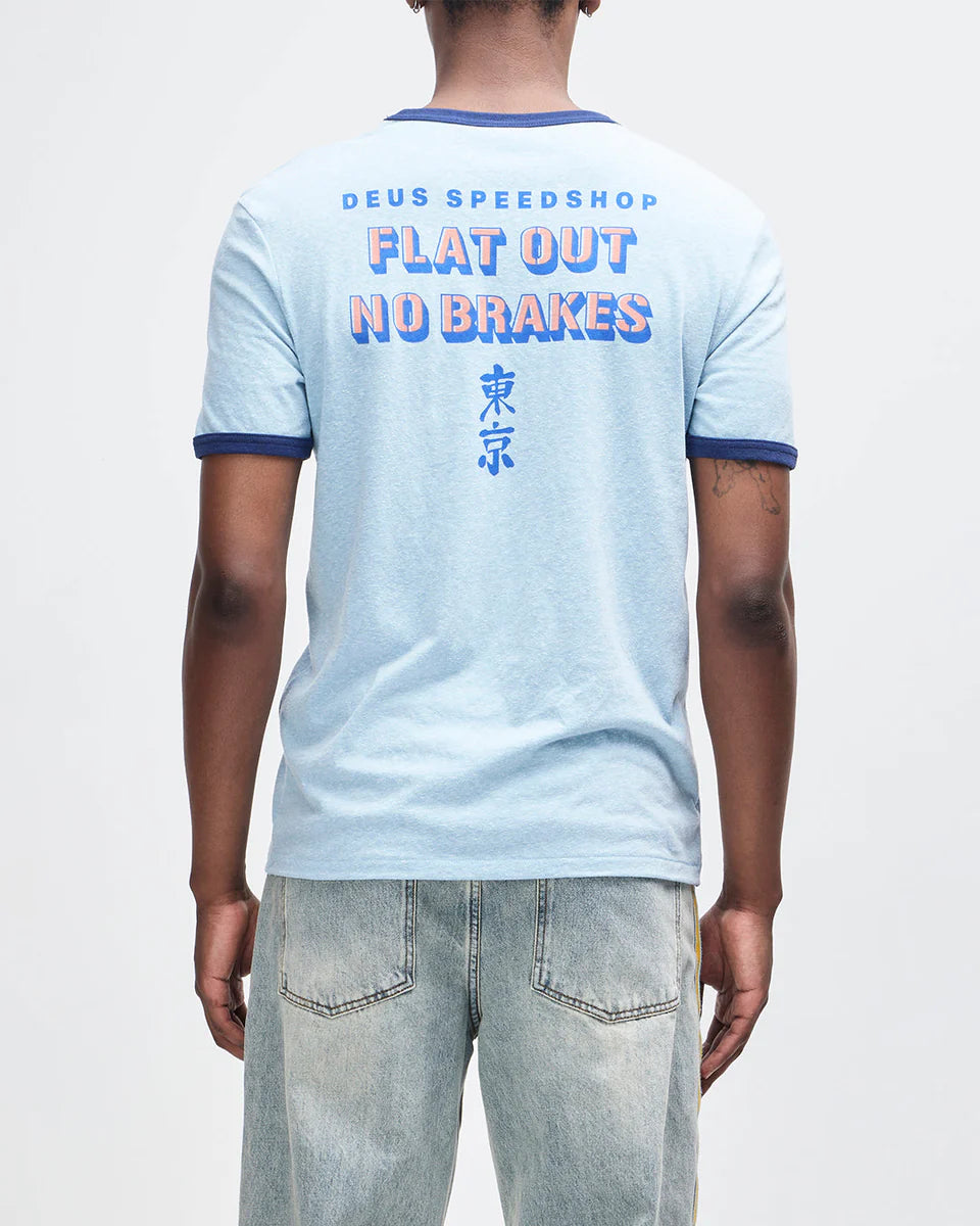 Flat Out Tee - Strong Blue