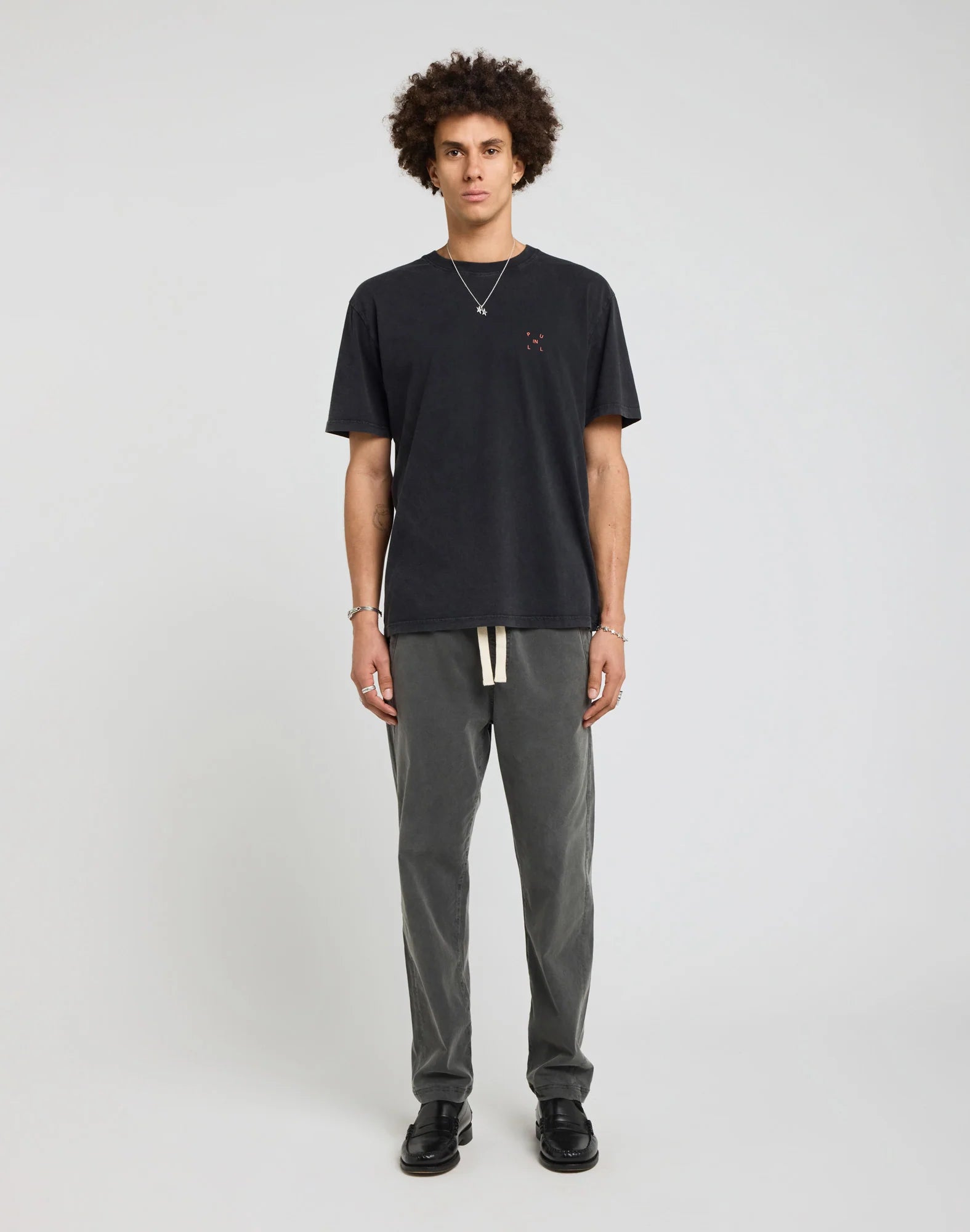 Rise Loose Pants - Grey Anthracite