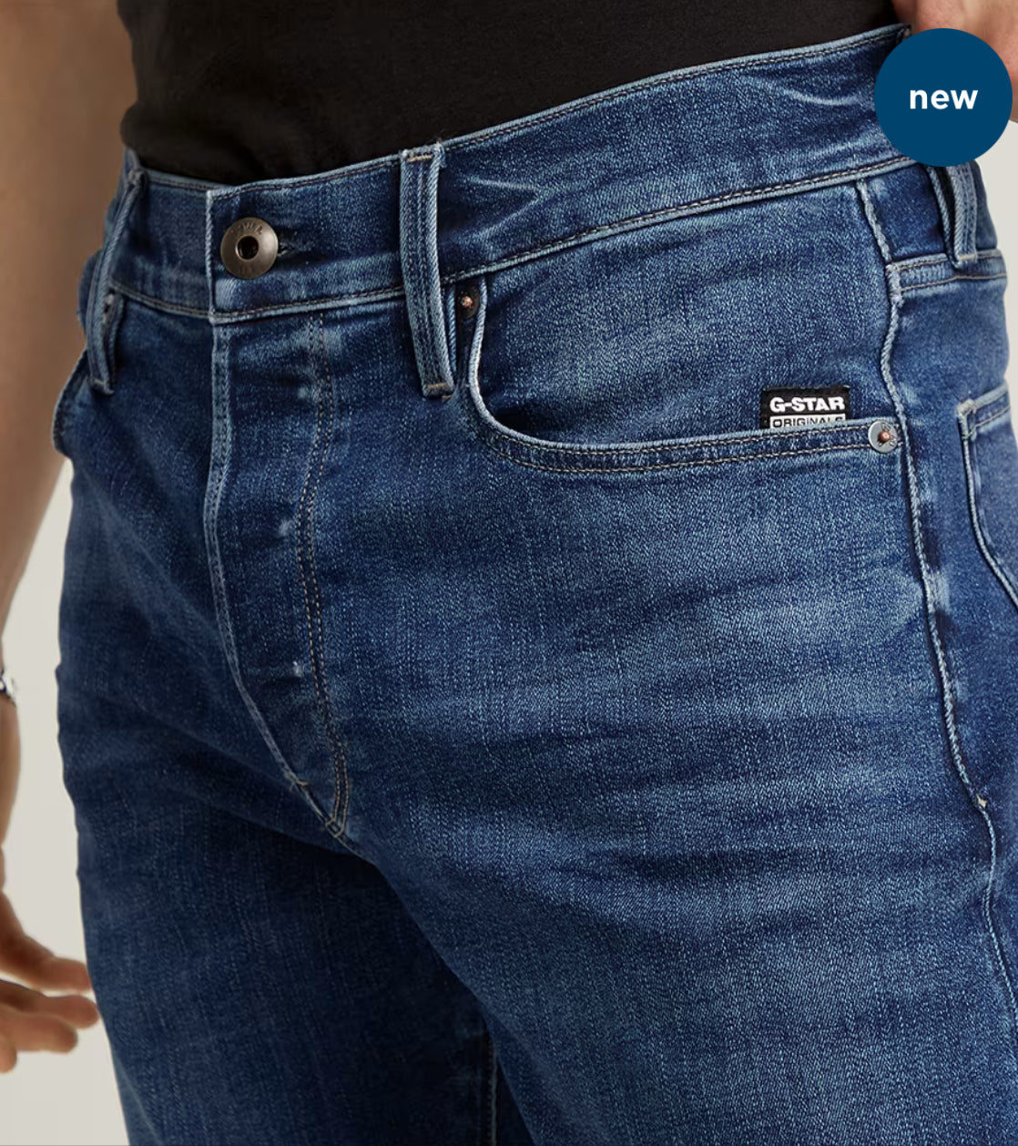 3301 SLIM JEANS - Medium Aged