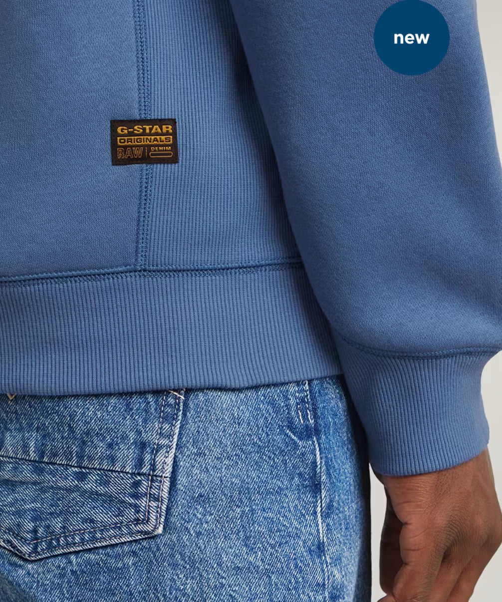 Premium Core Hooded Zip Sweater - Dutch Blue