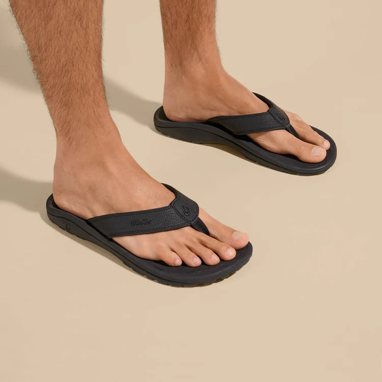 ‘Ohana Men’s Water-Friendly Beach Sandals - Black