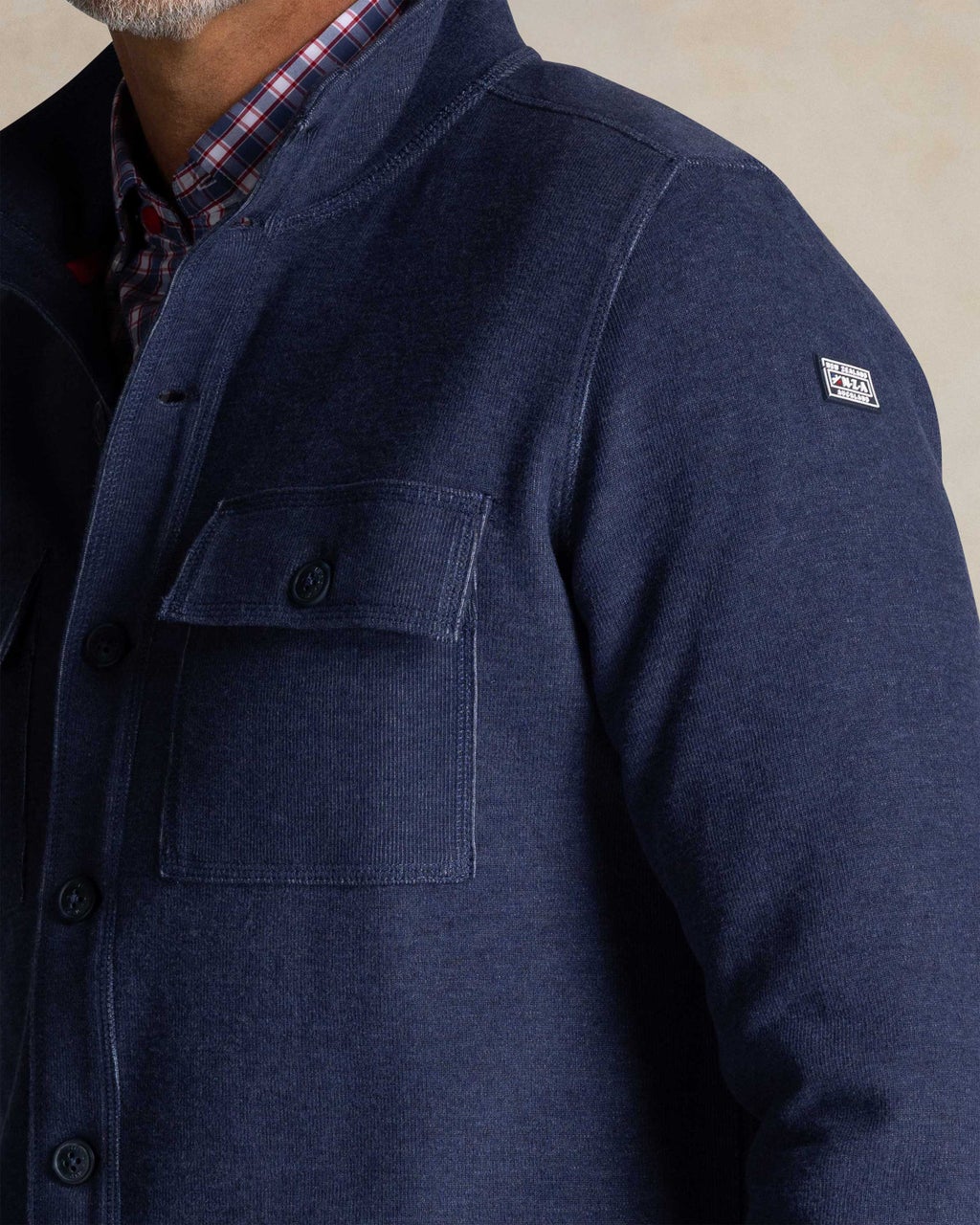 BLUE COTTON OVERSHIRT