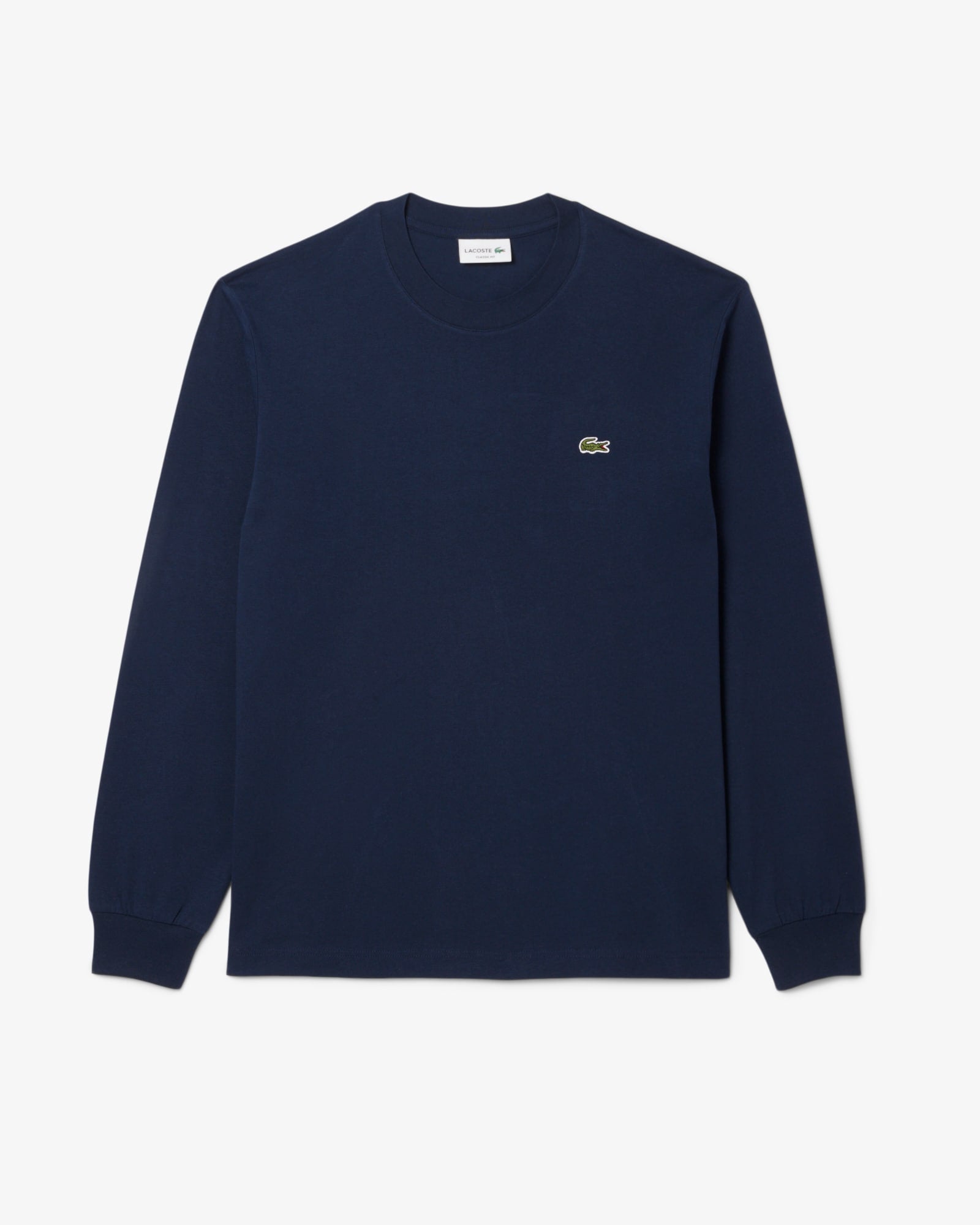 Men's Long Sleeve Cotton T-Shirt - Navy Blue
