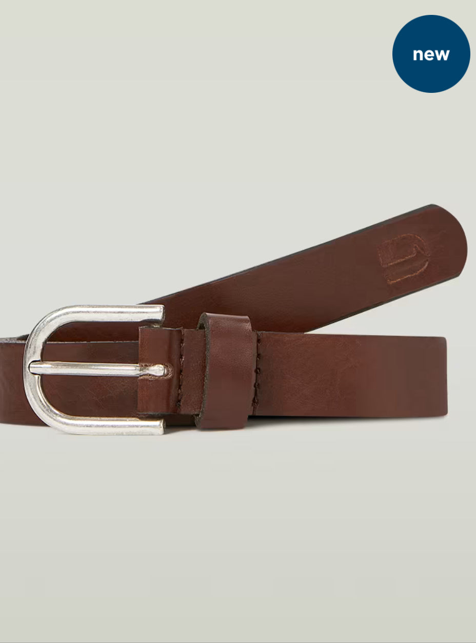 Thin Belt - Brown Metal