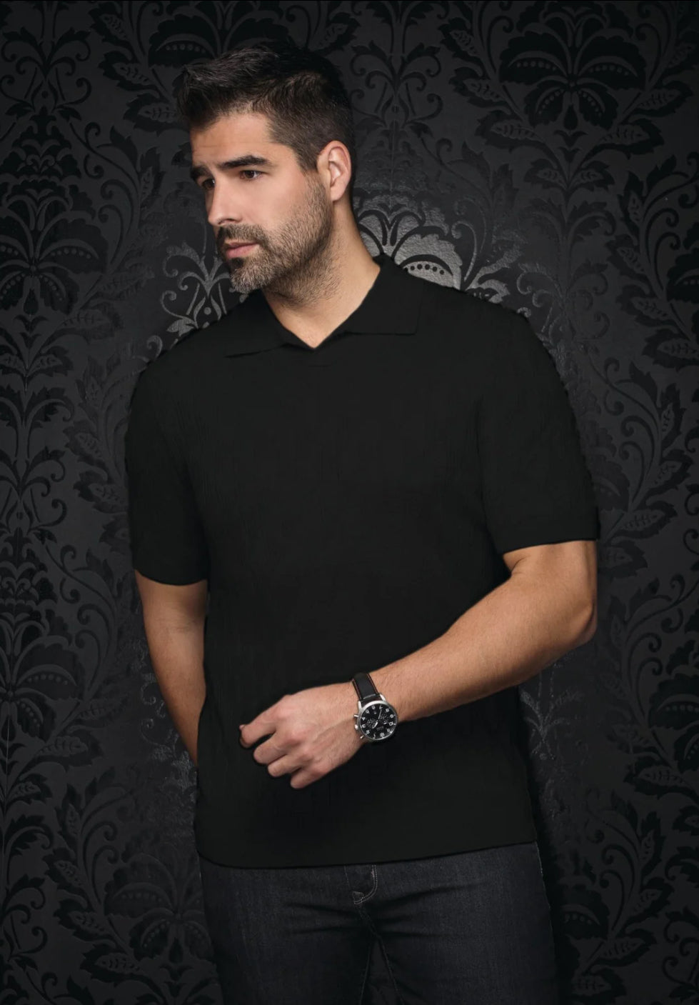 POLO TRICOT | LOWICK, BLACK
