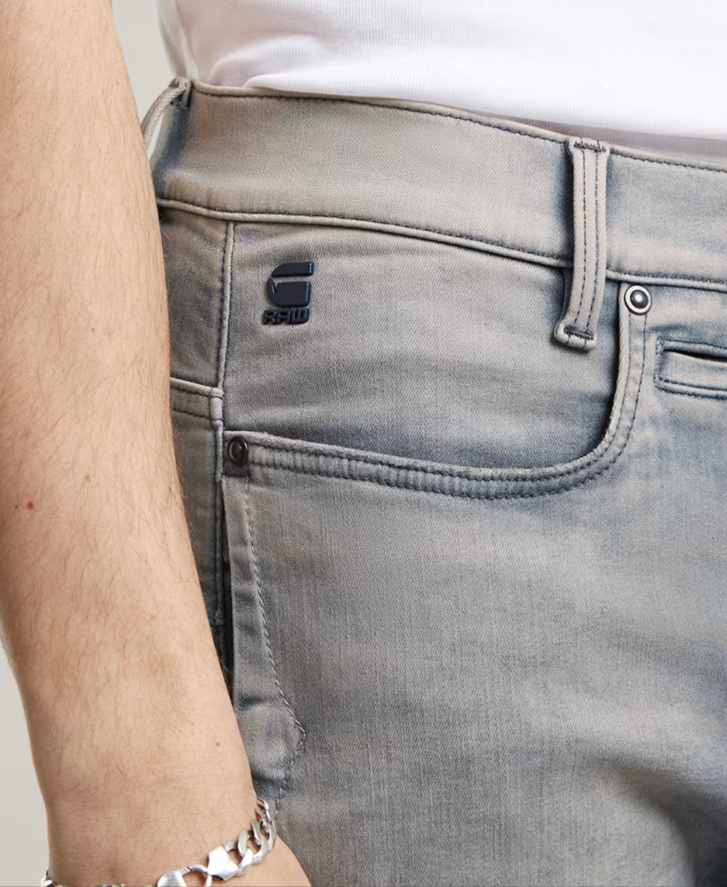 D-Staq Slim Jeans - Grey