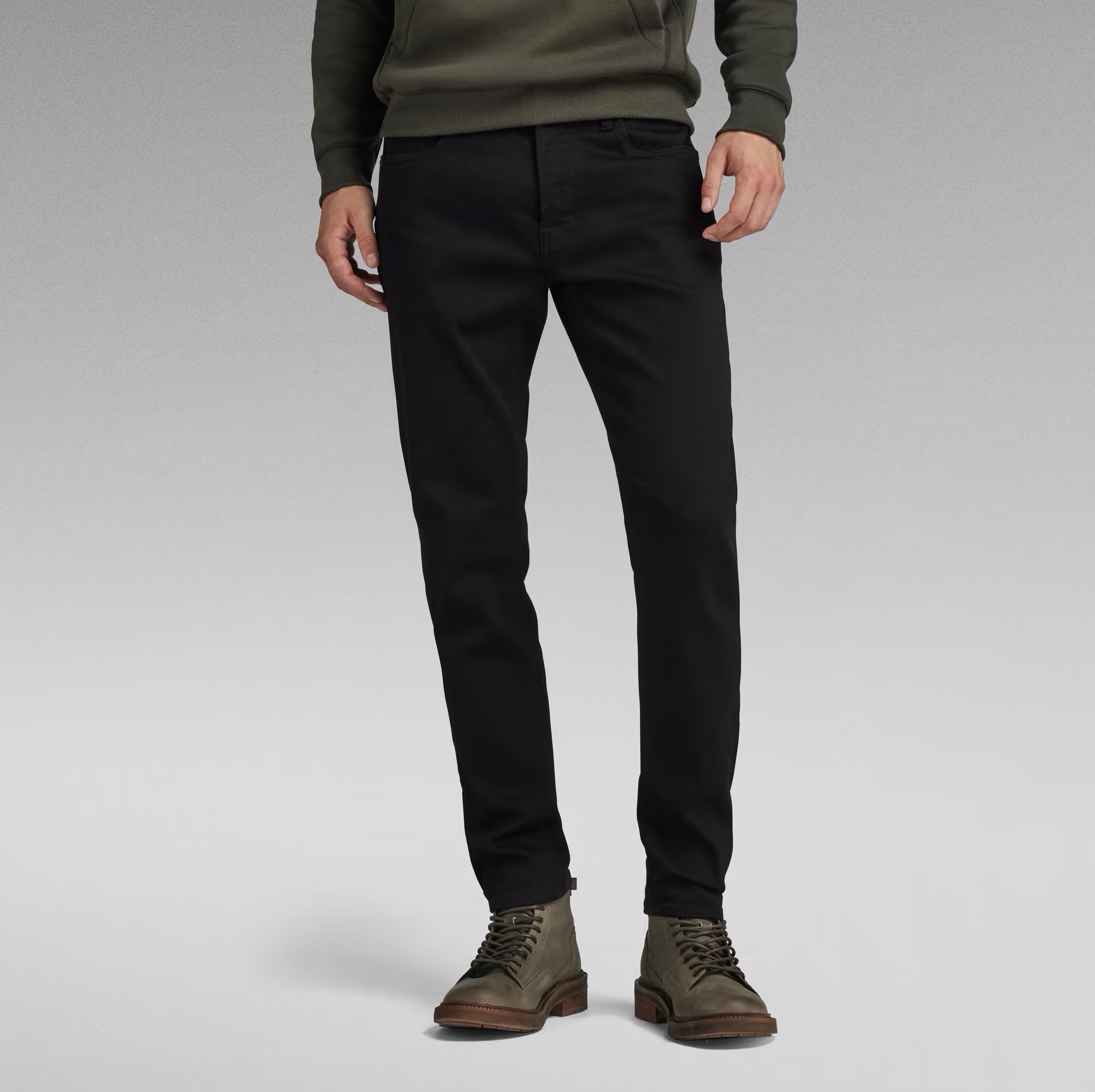 3301 Slim Jeans Pitch Black