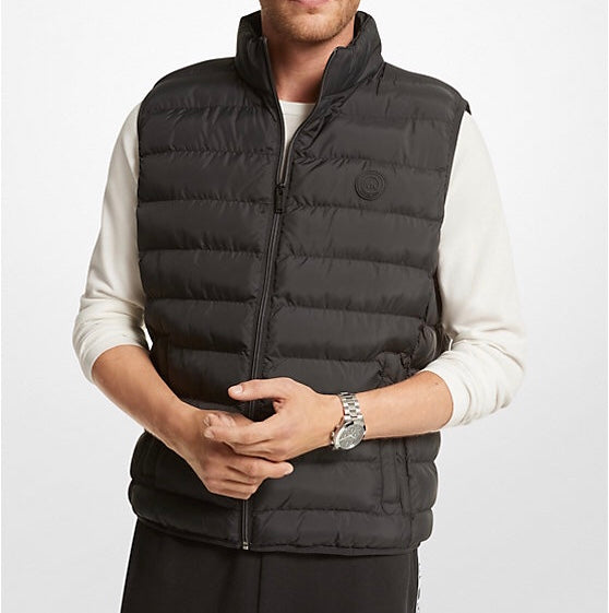 Quilted Puffer Vest Black