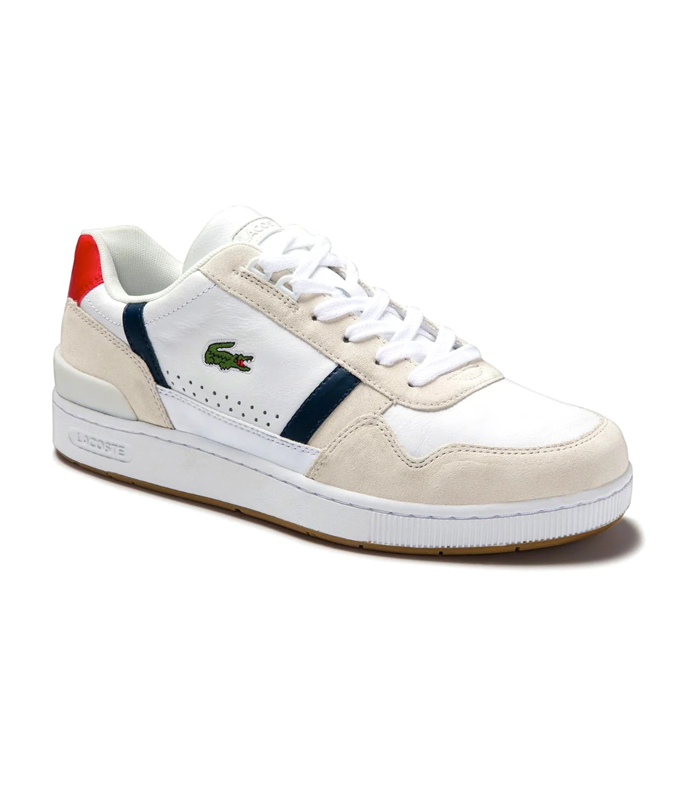T-Clip 0120 Leather Sneakers White/Navy/Red