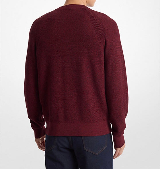 Cotton Crewneck Sweater Dark Brandy