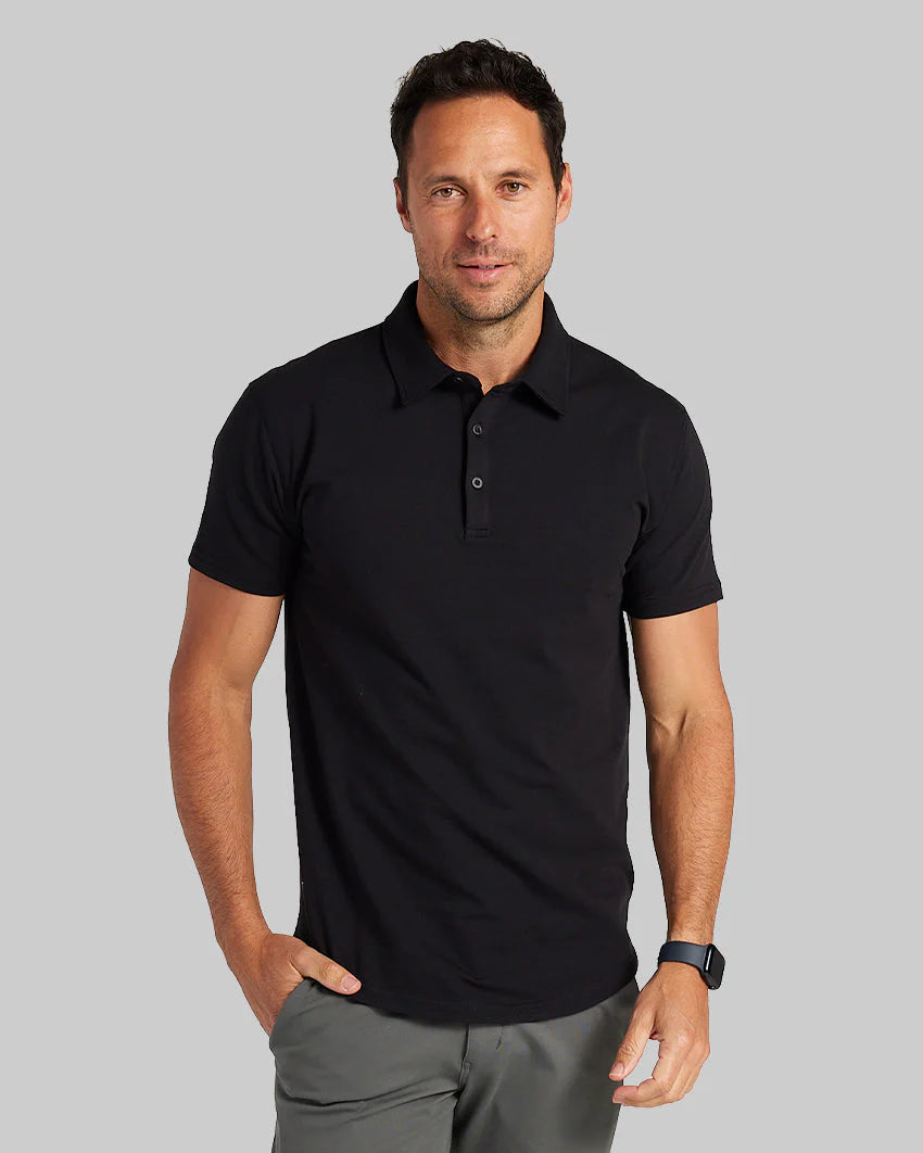 Drop-Cut: LUX Polo - Black