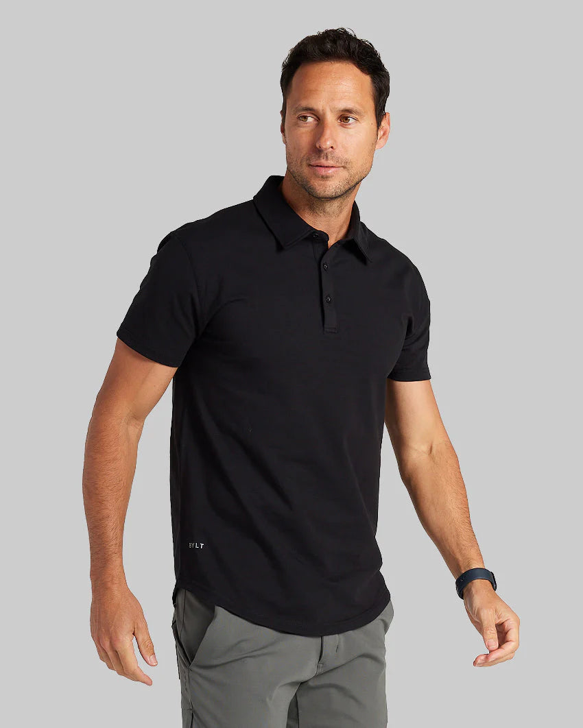 Drop-Cut: LUX Polo - Black