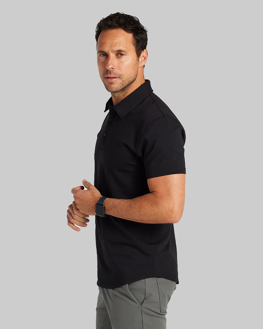 Drop-Cut: LUX Polo - Black