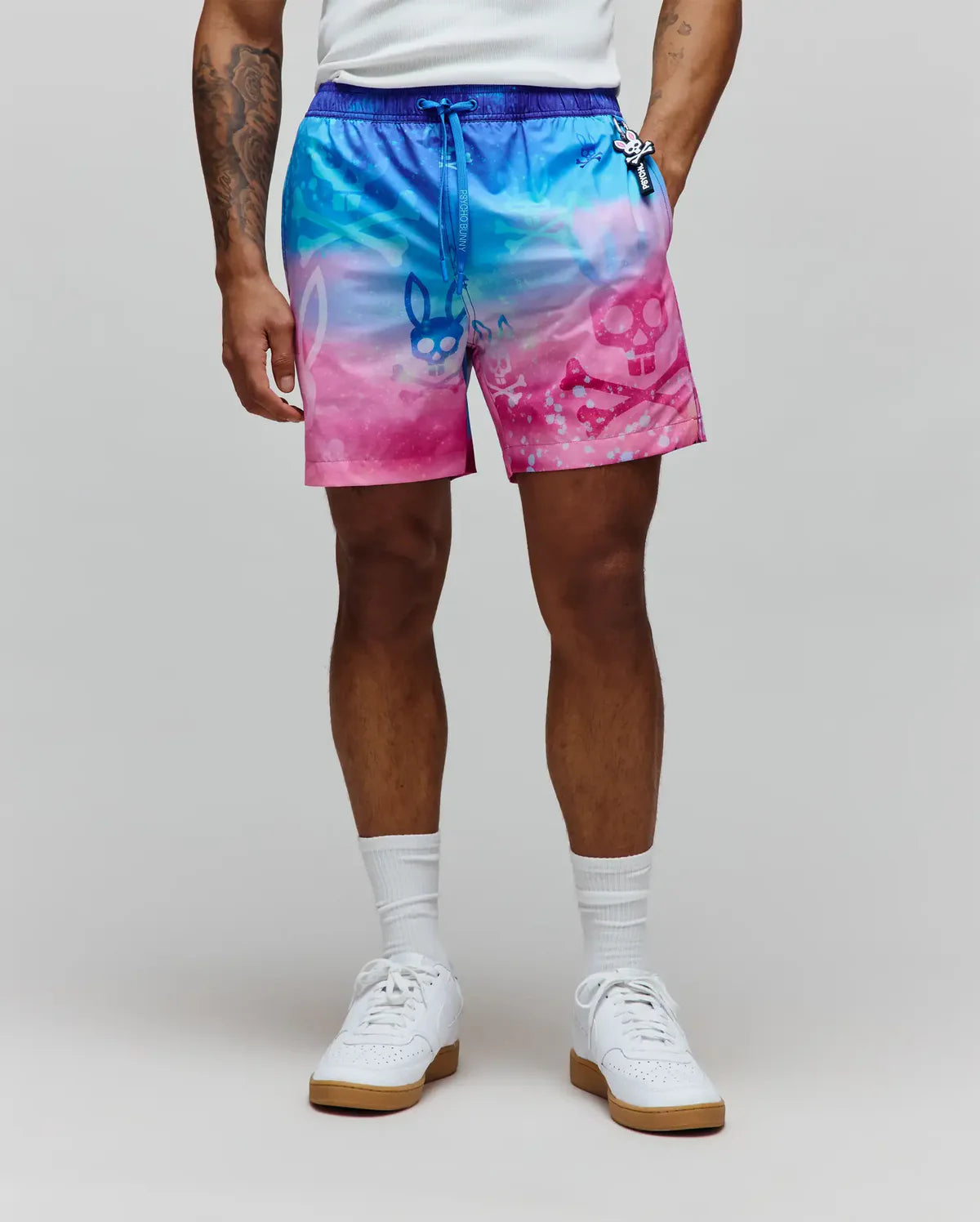 Mens Caspian Swim Trunk - Begonia Pink