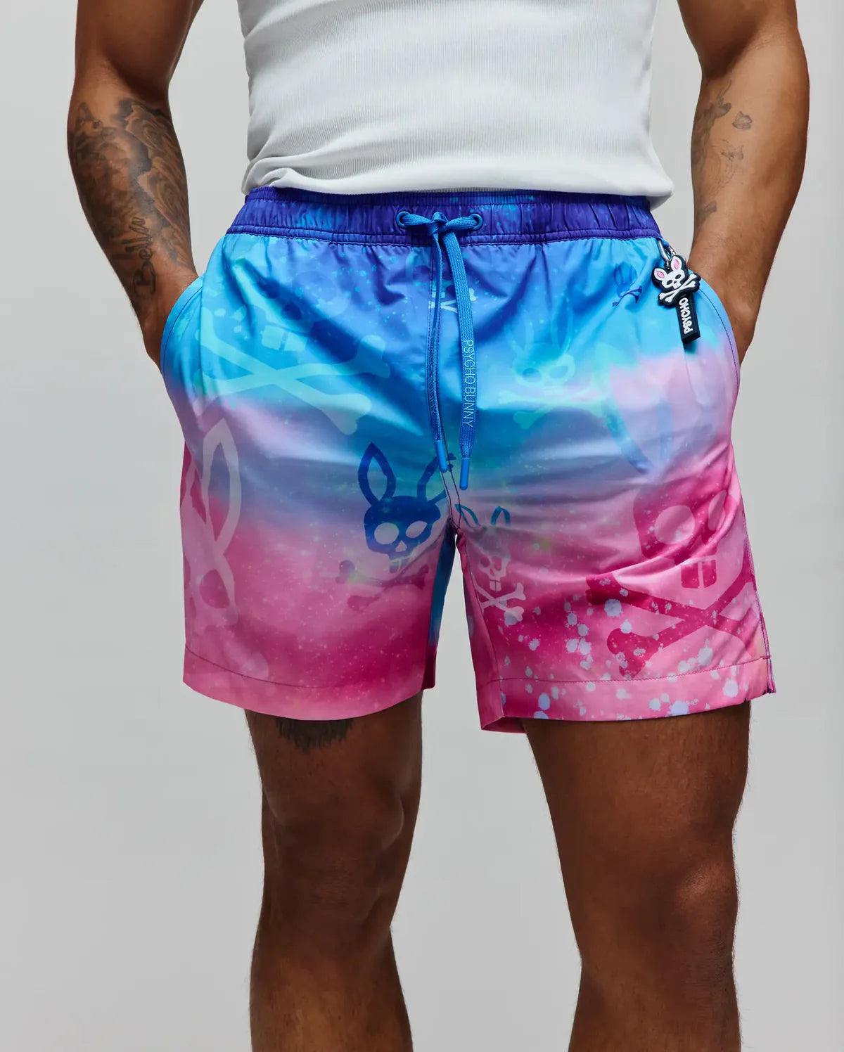 Mens Caspian Swim Trunk - Begonia Pink