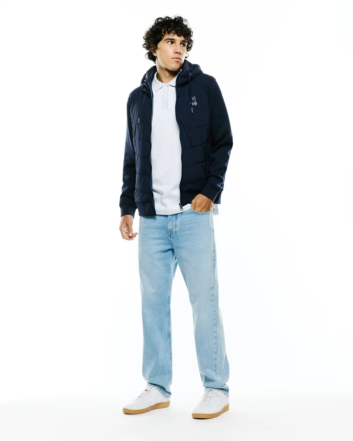 Men's gordley mix media jacket - baritone blue