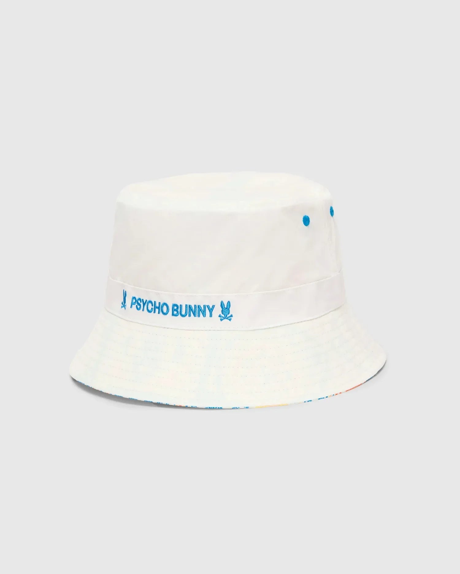Mens Frank Reversible Bucket Hat - Blue Danube