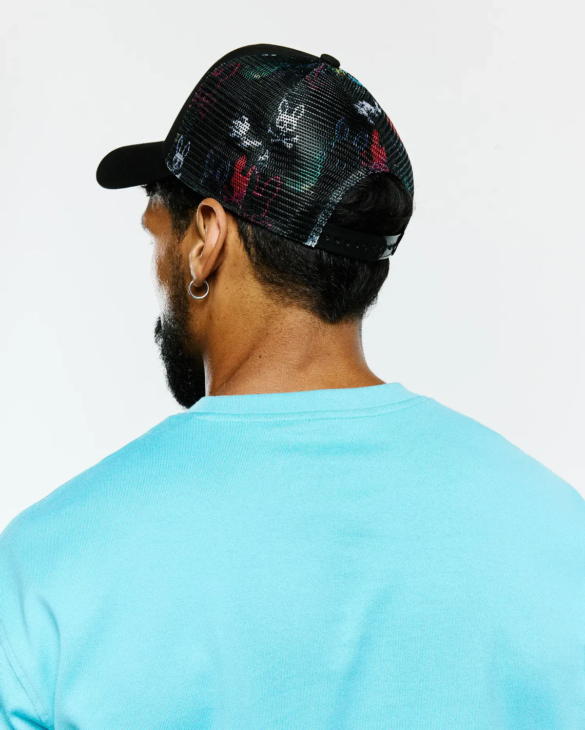 Mens Quintin Trucker Cap - Black