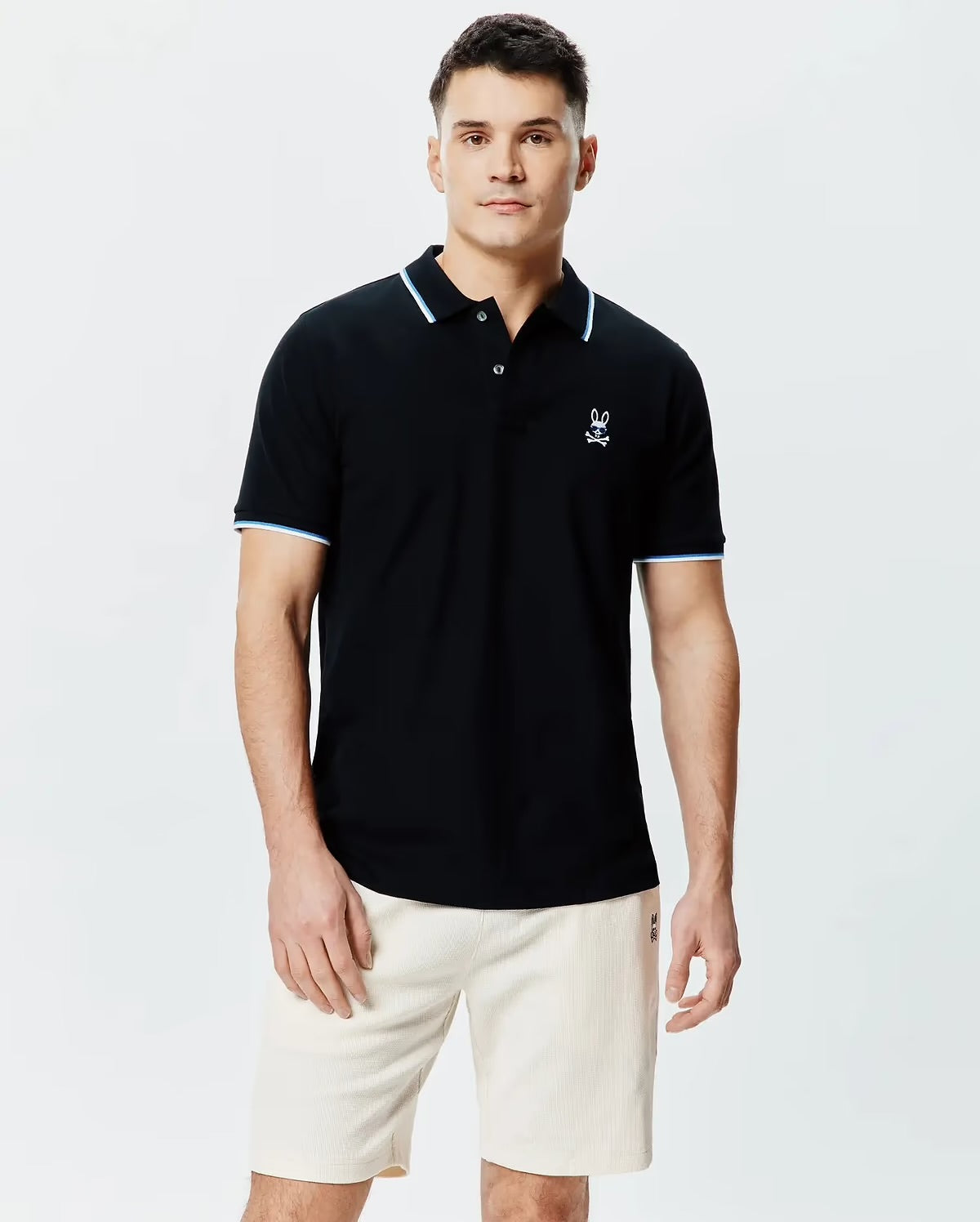 Mens sunny pique polo - Black