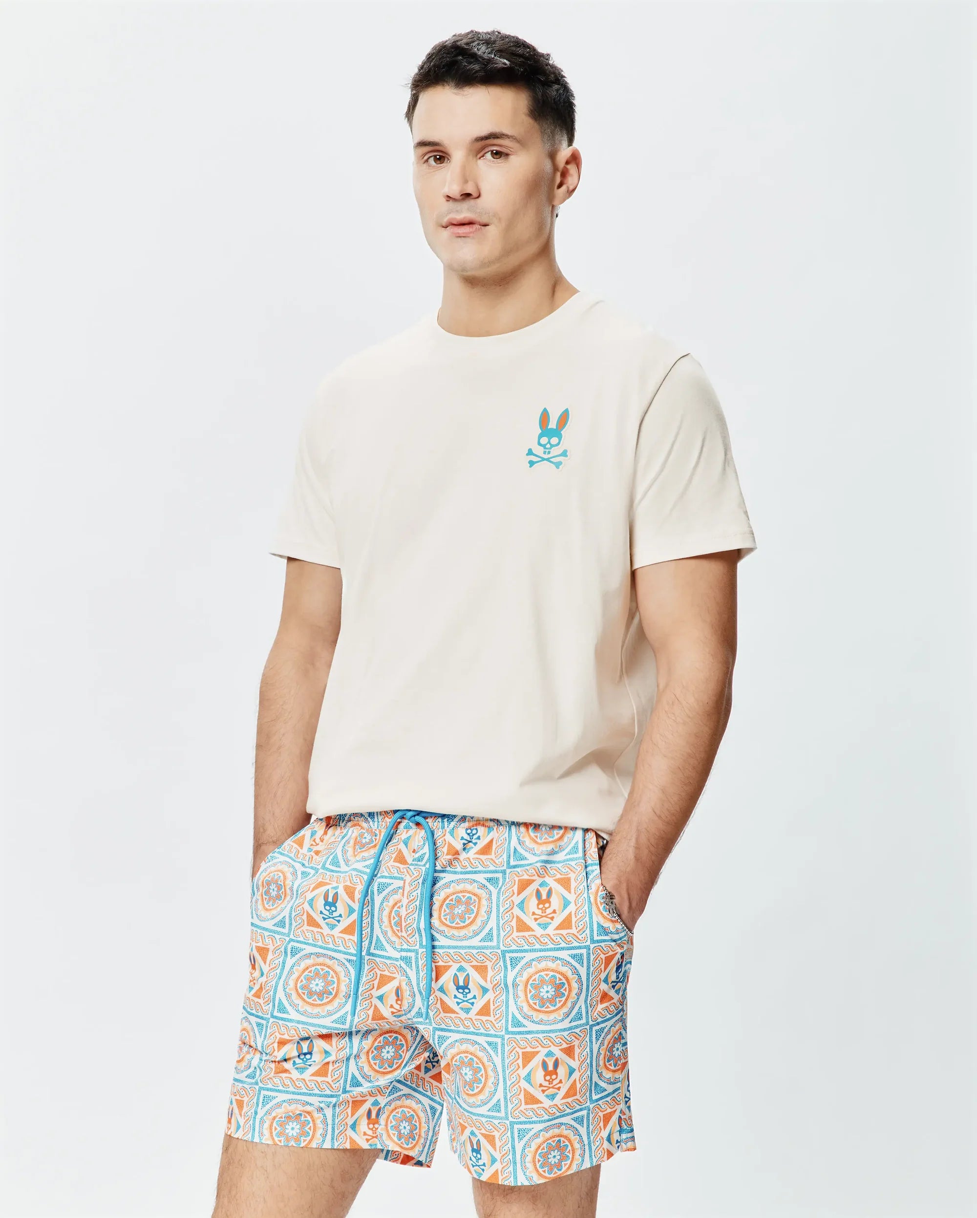 Mens Frank Back Graphic Tee - Pristine