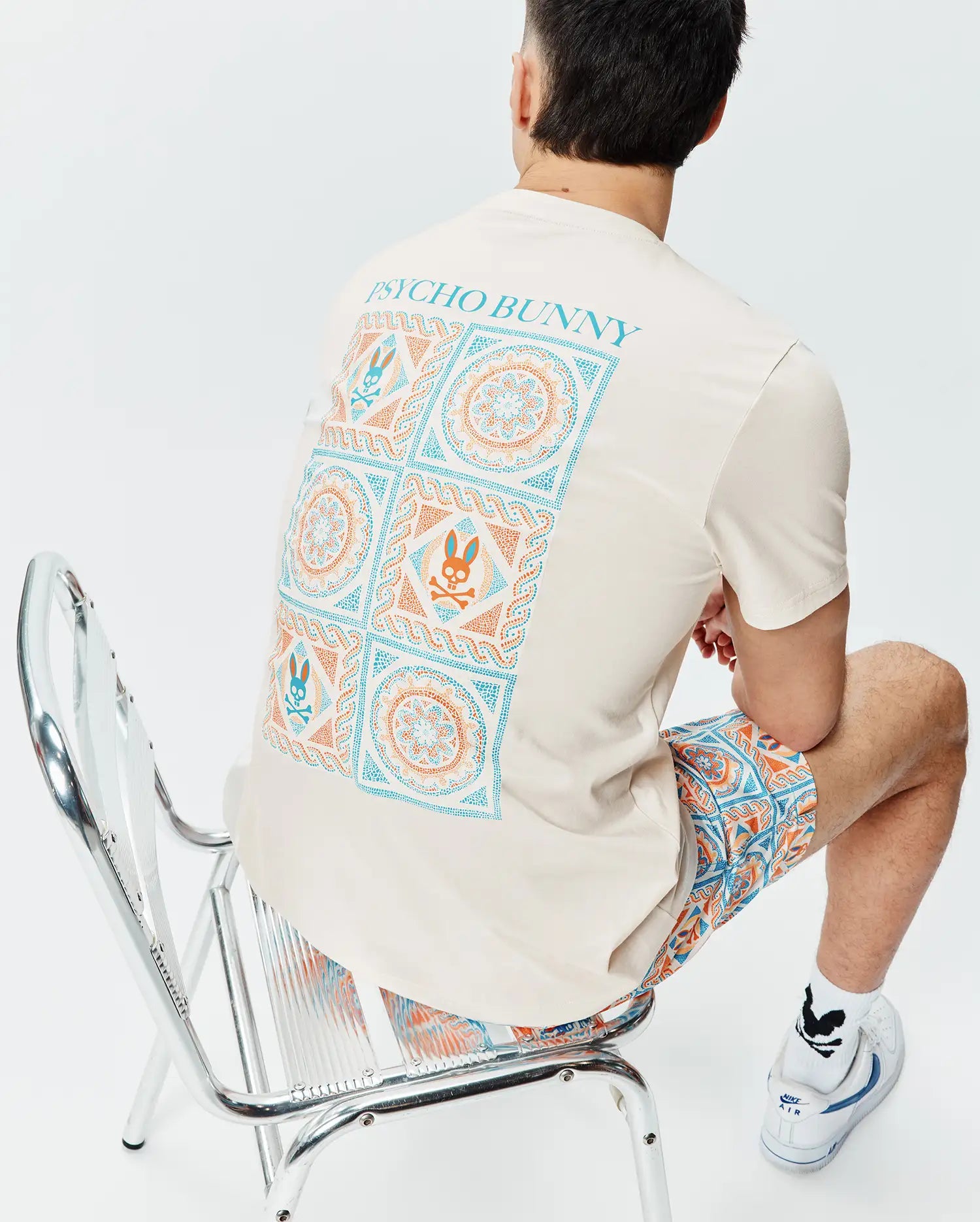 Mens Frank Back Graphic Tee - Pristine