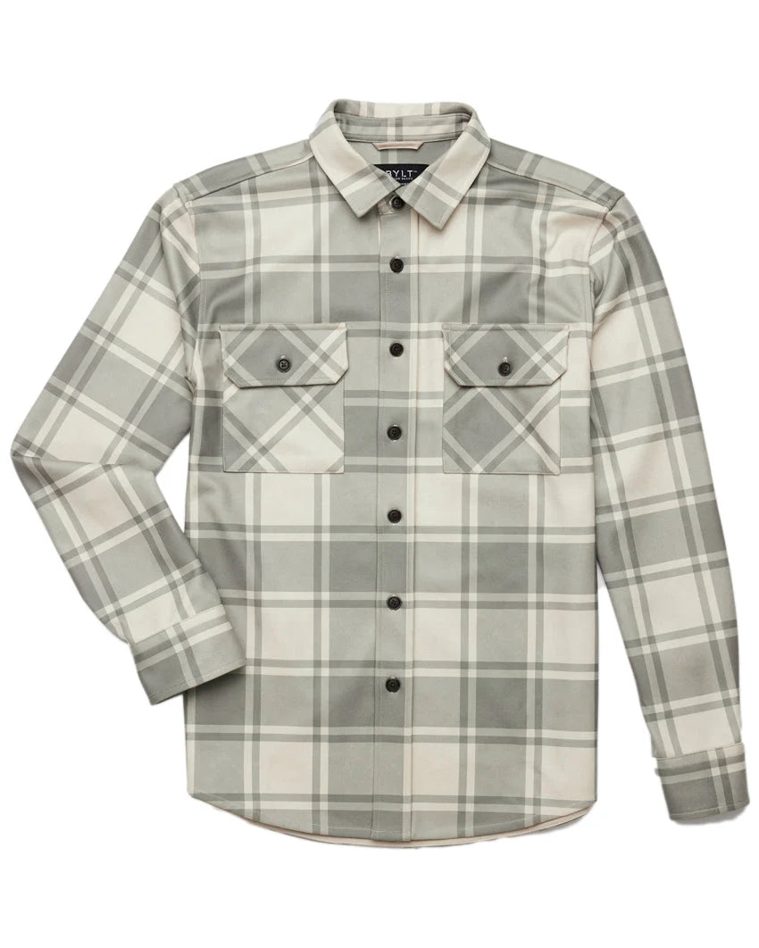 Coastal Overshirt - Olive-Plaid