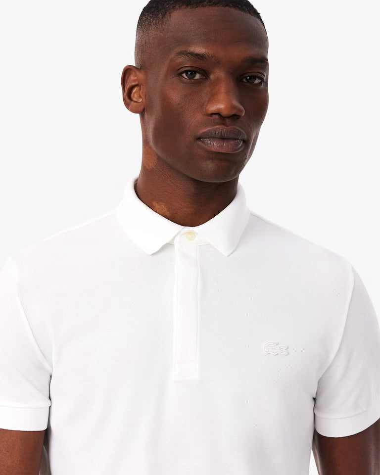 Men's Regular Fit Paris Stretch Piqué Polo - White