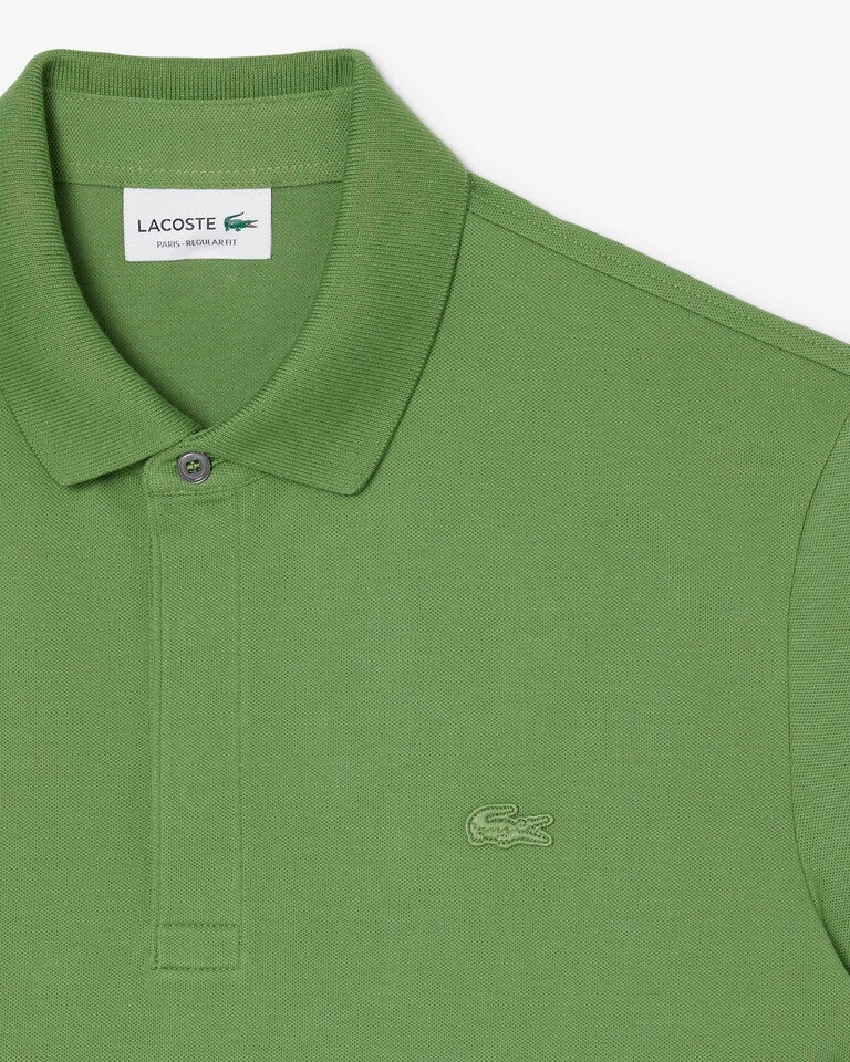 Regular Fit Paris Stretch Piqué Polo Shirt - Lime Green