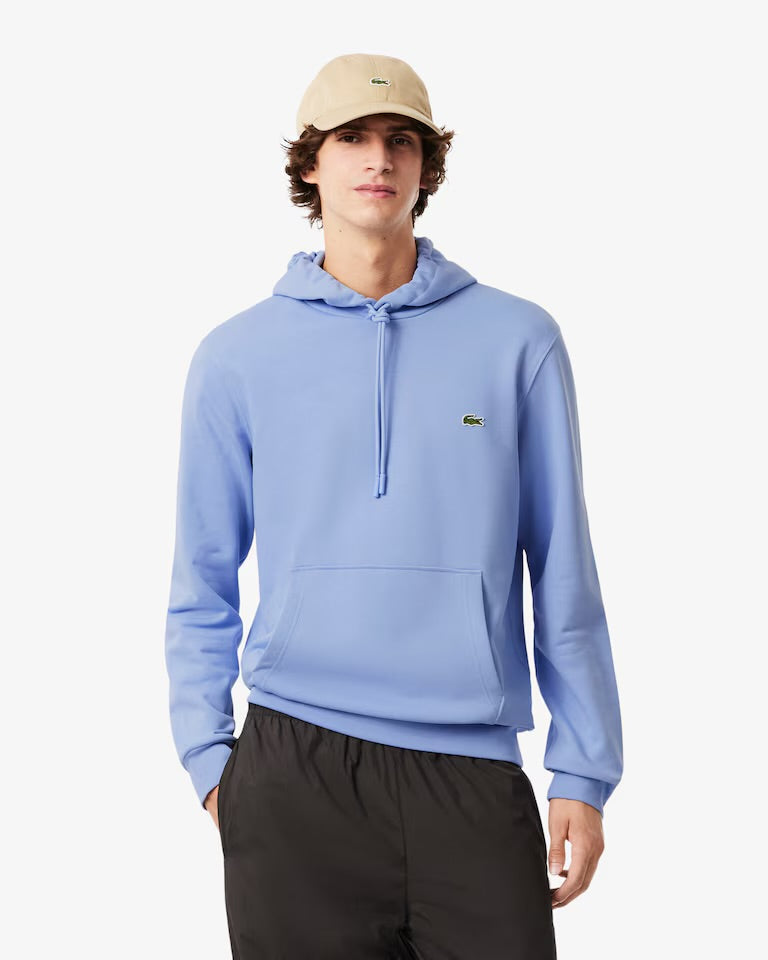 Men's Cotton Fleece Hoodie - Purple/Blue