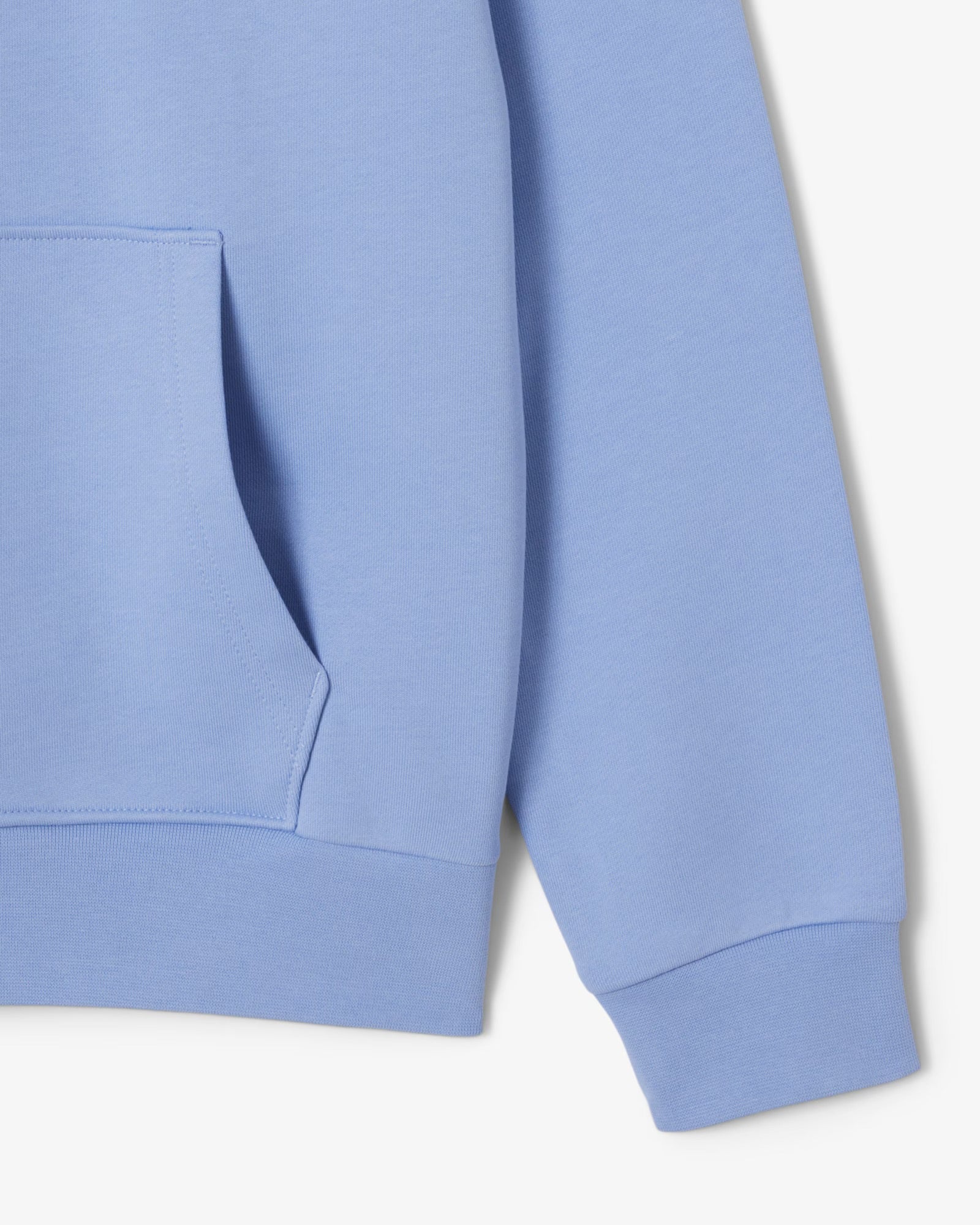 Men's Cotton Fleece Hoodie - Purple/Blue