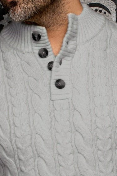 SWEATER IN MERINOS WOOL | OSLO, LIGHT GREY