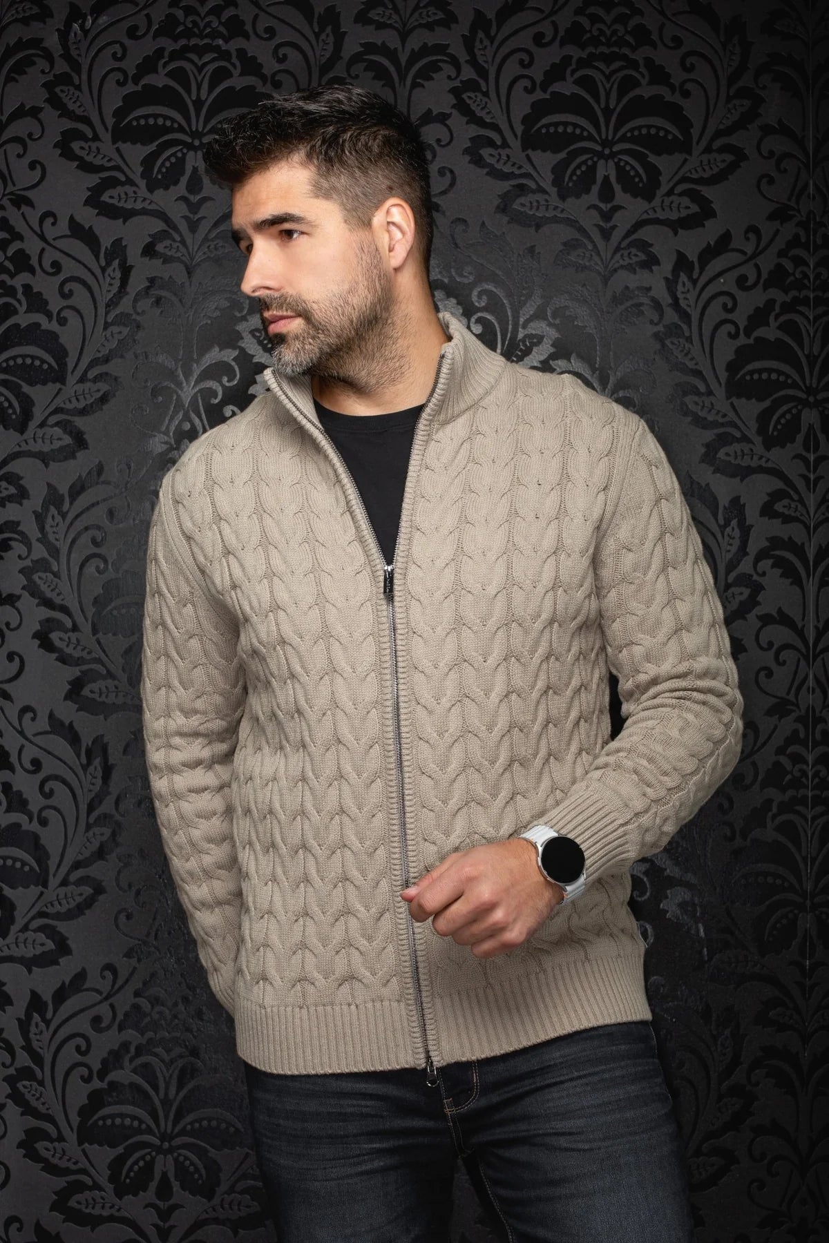 MERINO WOOL SWEATER | TROMSO, Stone