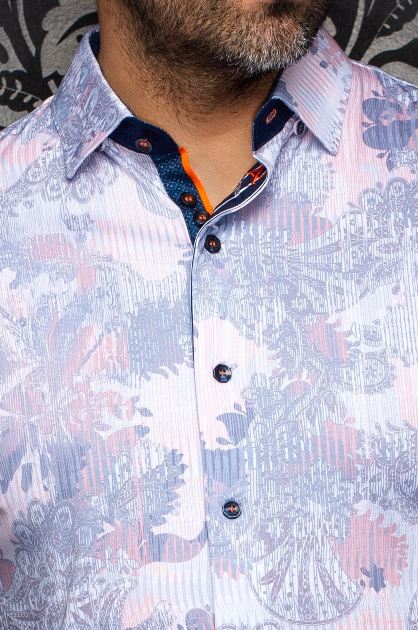 KALIMANTAN Shirt, White Peach