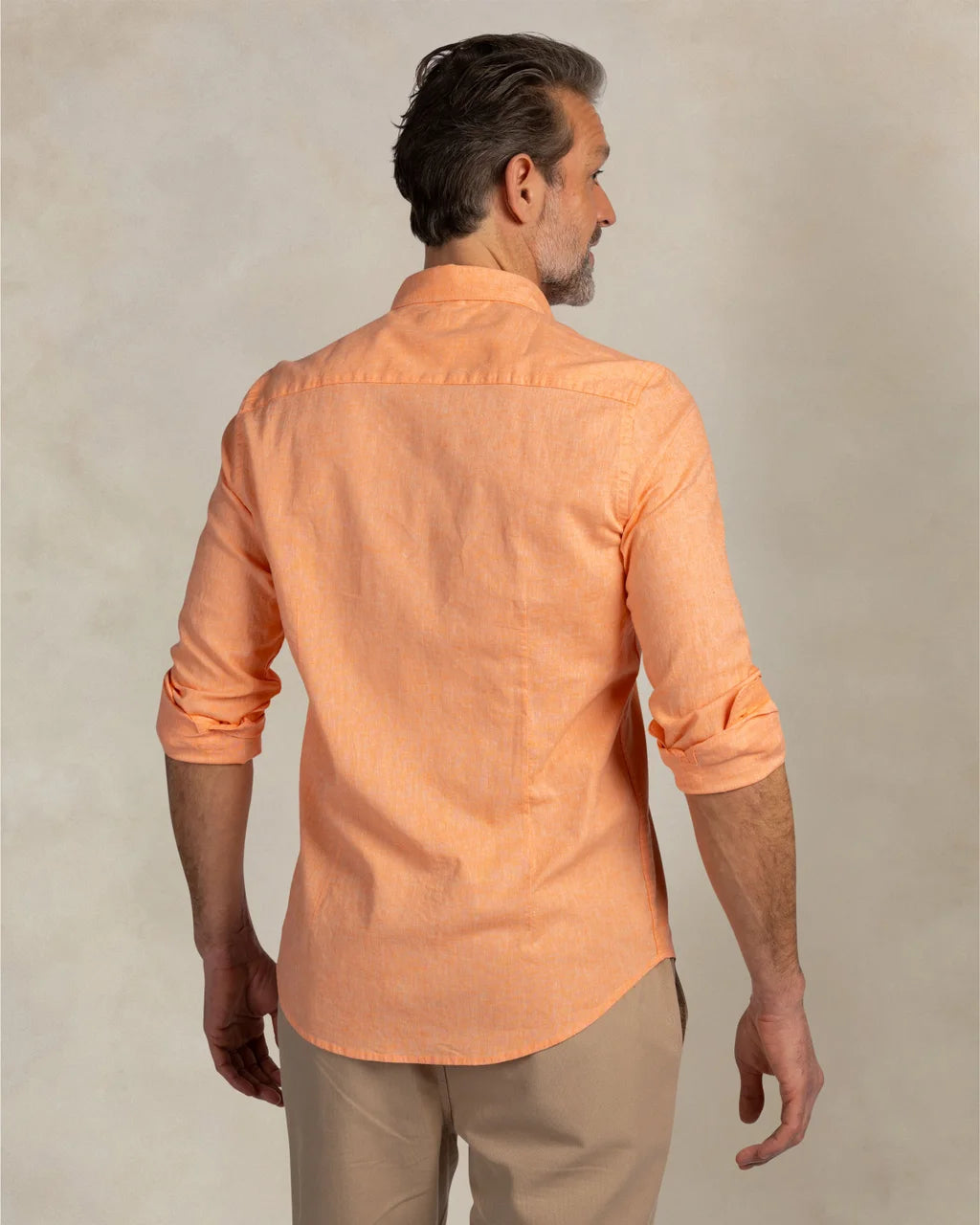 Linen Shirt - Orange