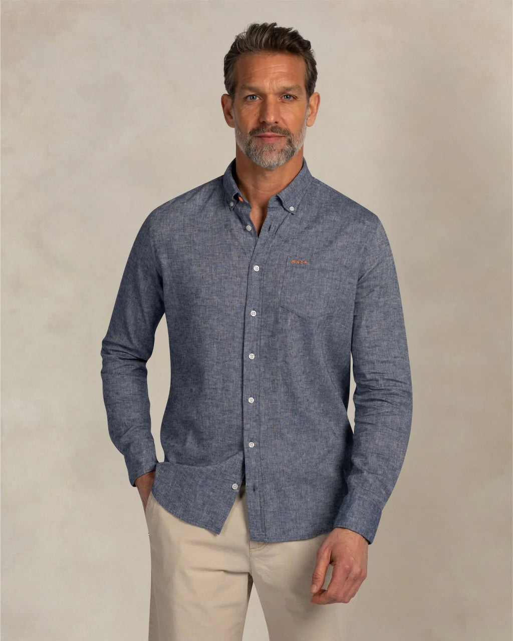 Linen Shirt - Dark Blue