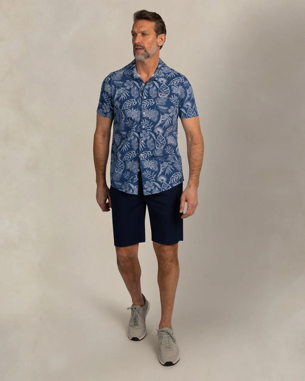 Piqué Short Sleeve Shirt - Blue