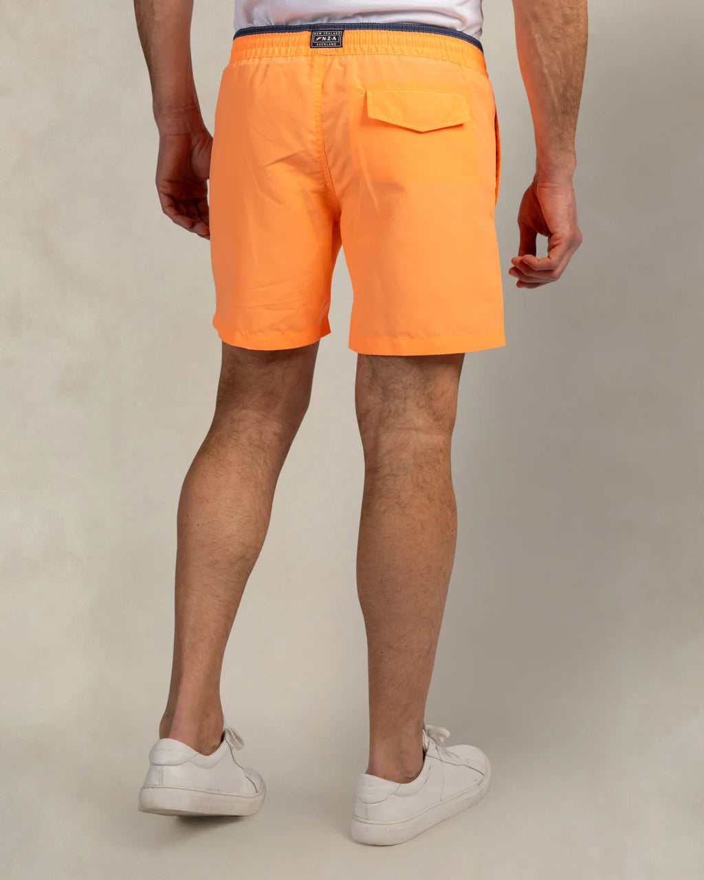 Swim Trunks With Stretch Inner Brief - Orange