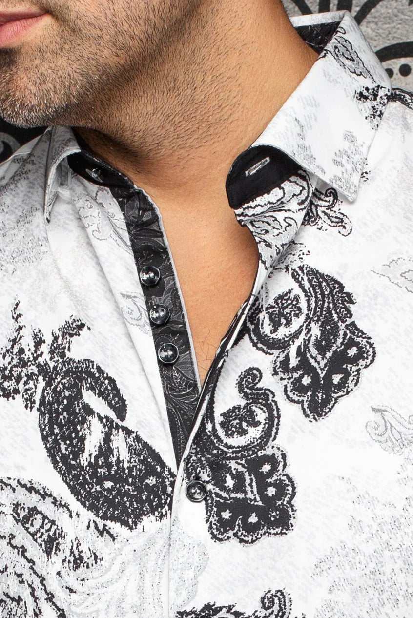 Short Sleeves | WATERFORD, White Black