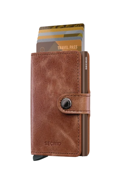 Miniwallet Vintage - Cognac-Brown