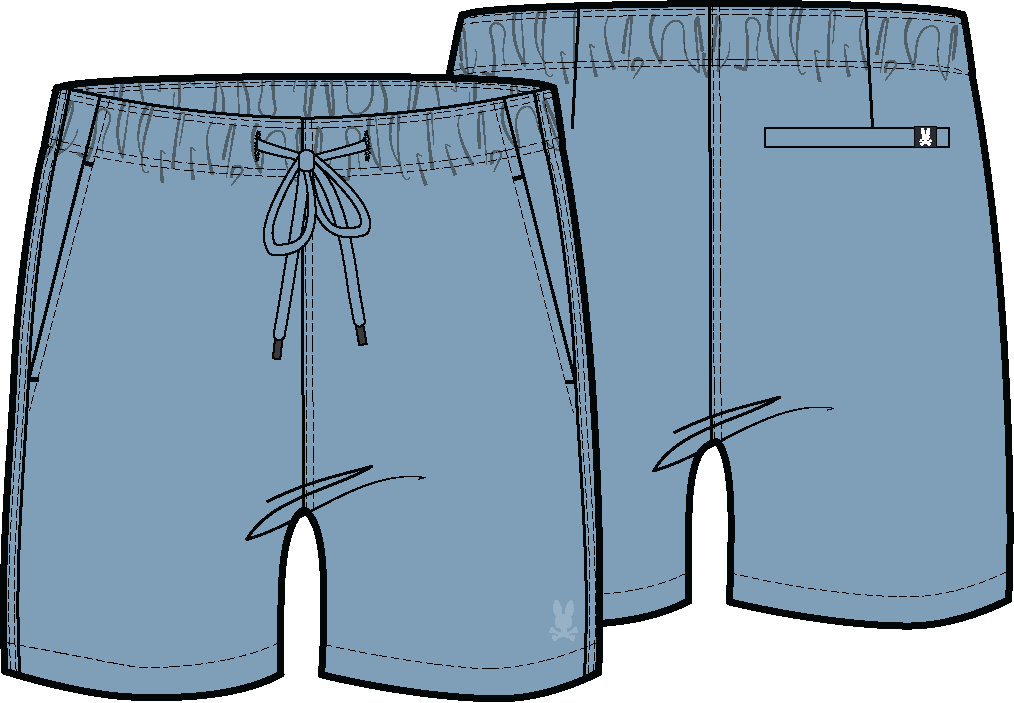 Willis Stretch Tencel Short - Glacier Lake