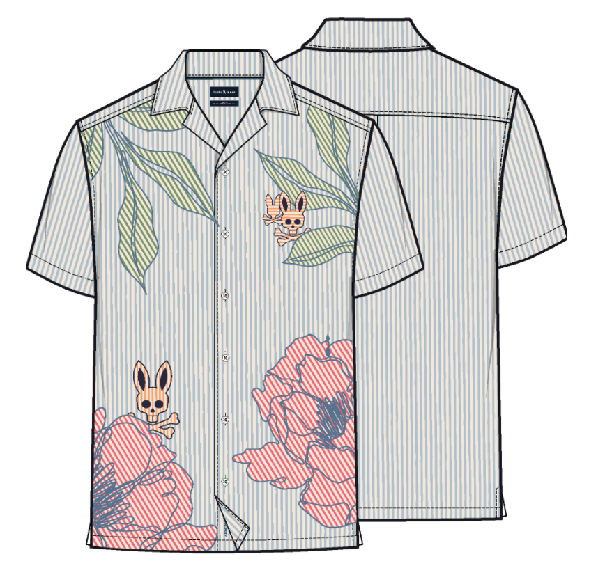 Mens Blair Poplin Shirt - Glacier Lake