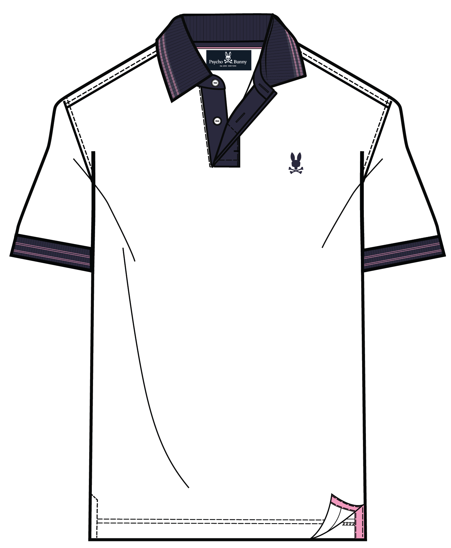 Mens Dax Pique Polo - White