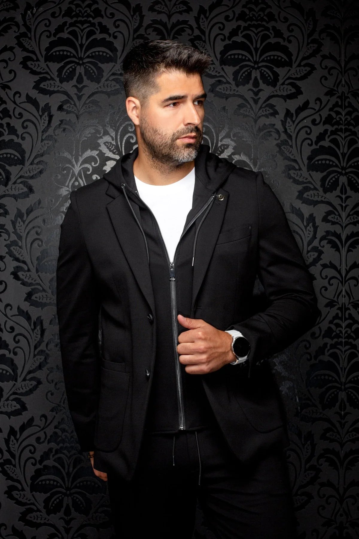 BLAZER | GIACOMO-HOOD, BLACK